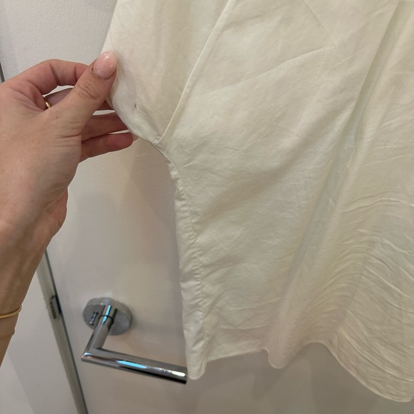 Theory White Short Sleeve Button Down - Picture 4 of 5
